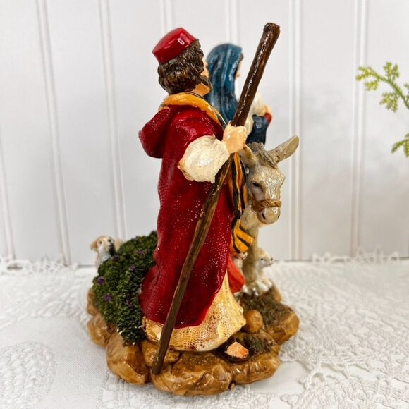 Fitz And Floyd Nativity Figurine Holiday Musical "The Journey" Tune O Holy Night - Picture 8 of 14